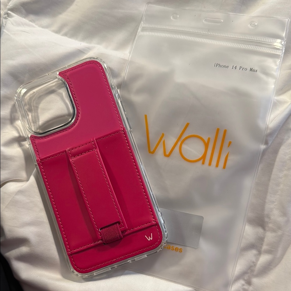 Wallis Pink Protective Phone Case with Built-in Stand for iPhone